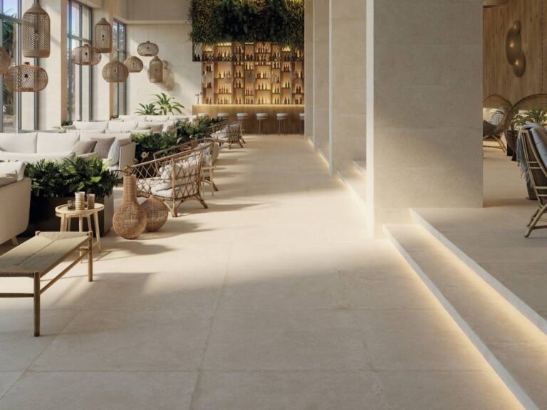 Porcelanosa Verbier tegels in natuursteenlook
