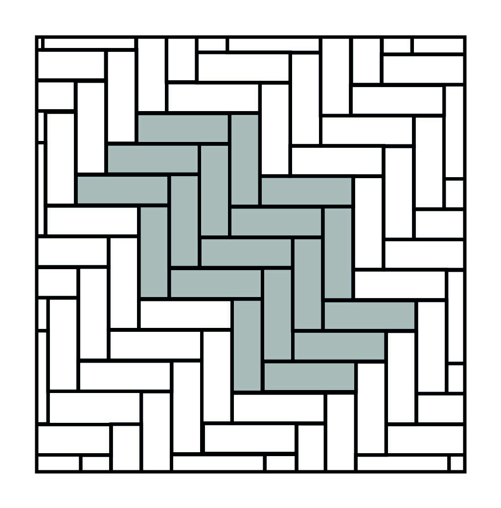 Legpatronen tegels Elleboogverband