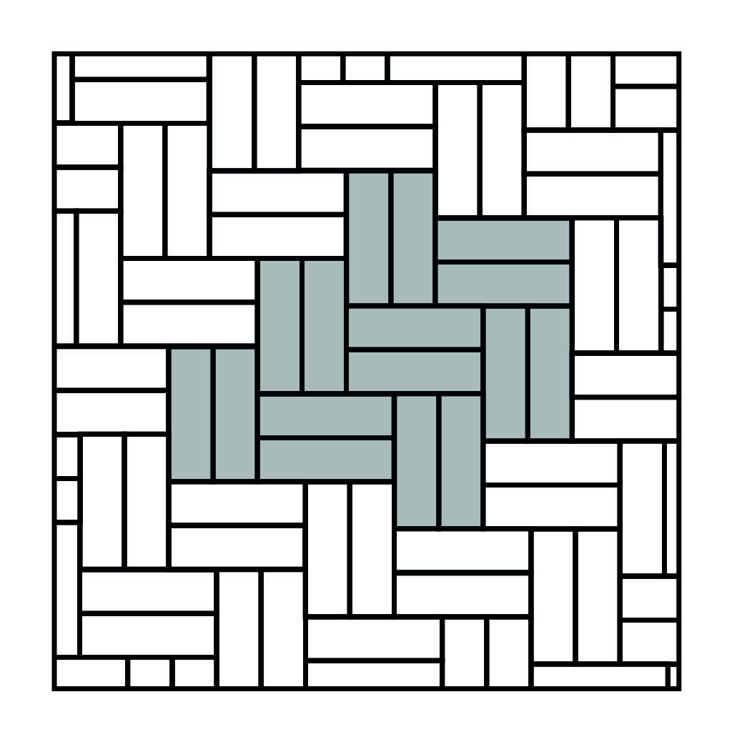 Legpatronen tegels Dubbel elleboog