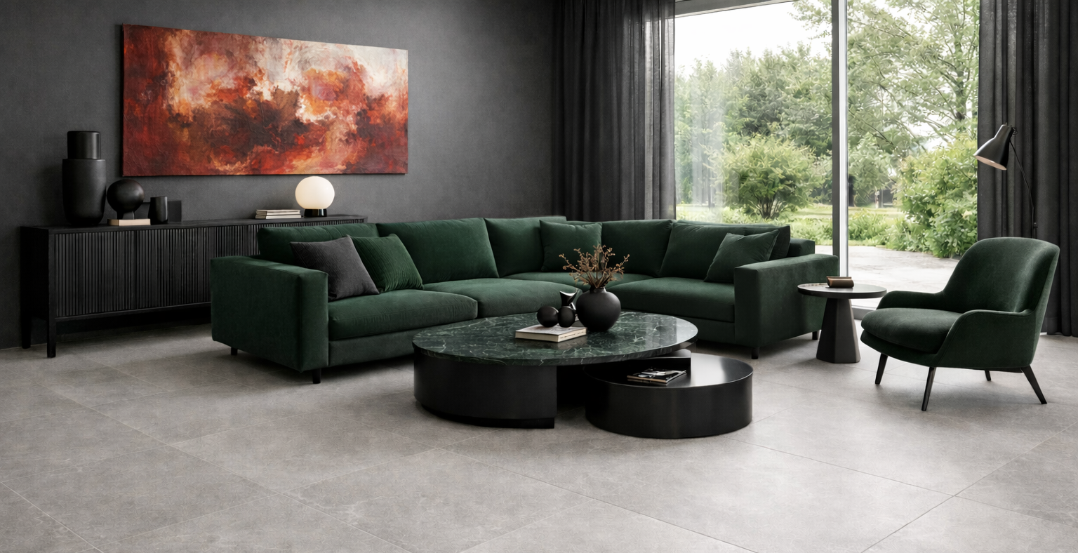 Piet Boon NATURAL Tile in een open woonruimte