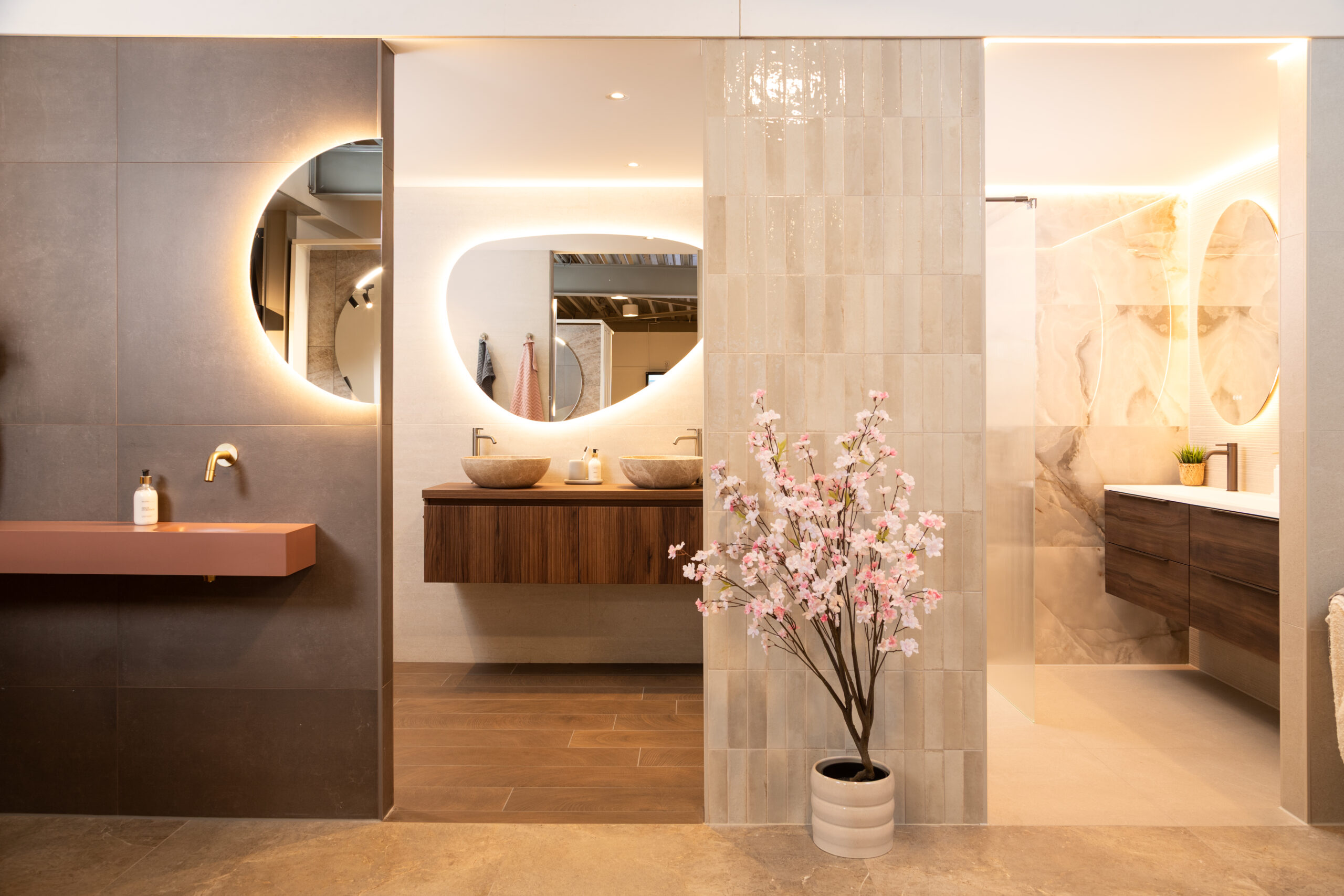 Ingerichte badkamer in de showroom van Dannenberg in Rijssen